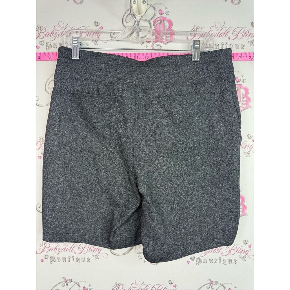 HYBA shorts grey Women's Gray Drawstring Lounge Shorts - Picture 2 of 9